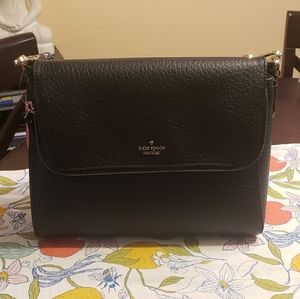 Kate Spade-black leather bag